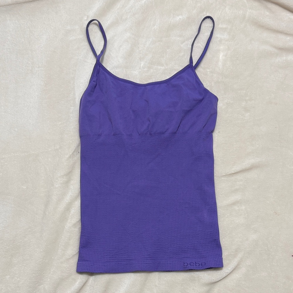 Bebe Vibrant Purple Y2K Cami